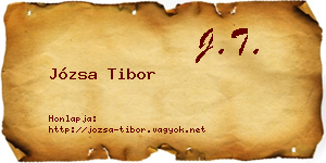 Józsa Tibor névjegykártya