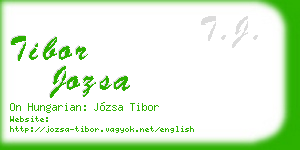 tibor jozsa business card